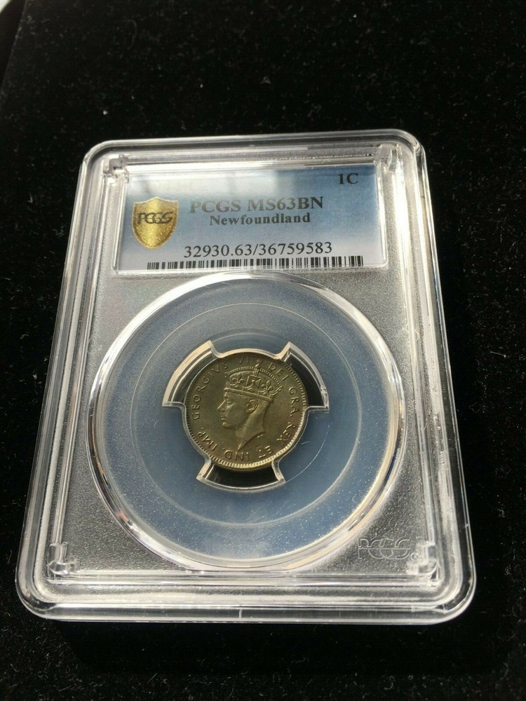1944c   PCGS Graded, Newfoundland ¢1 Cent,**MS-63**  #9583