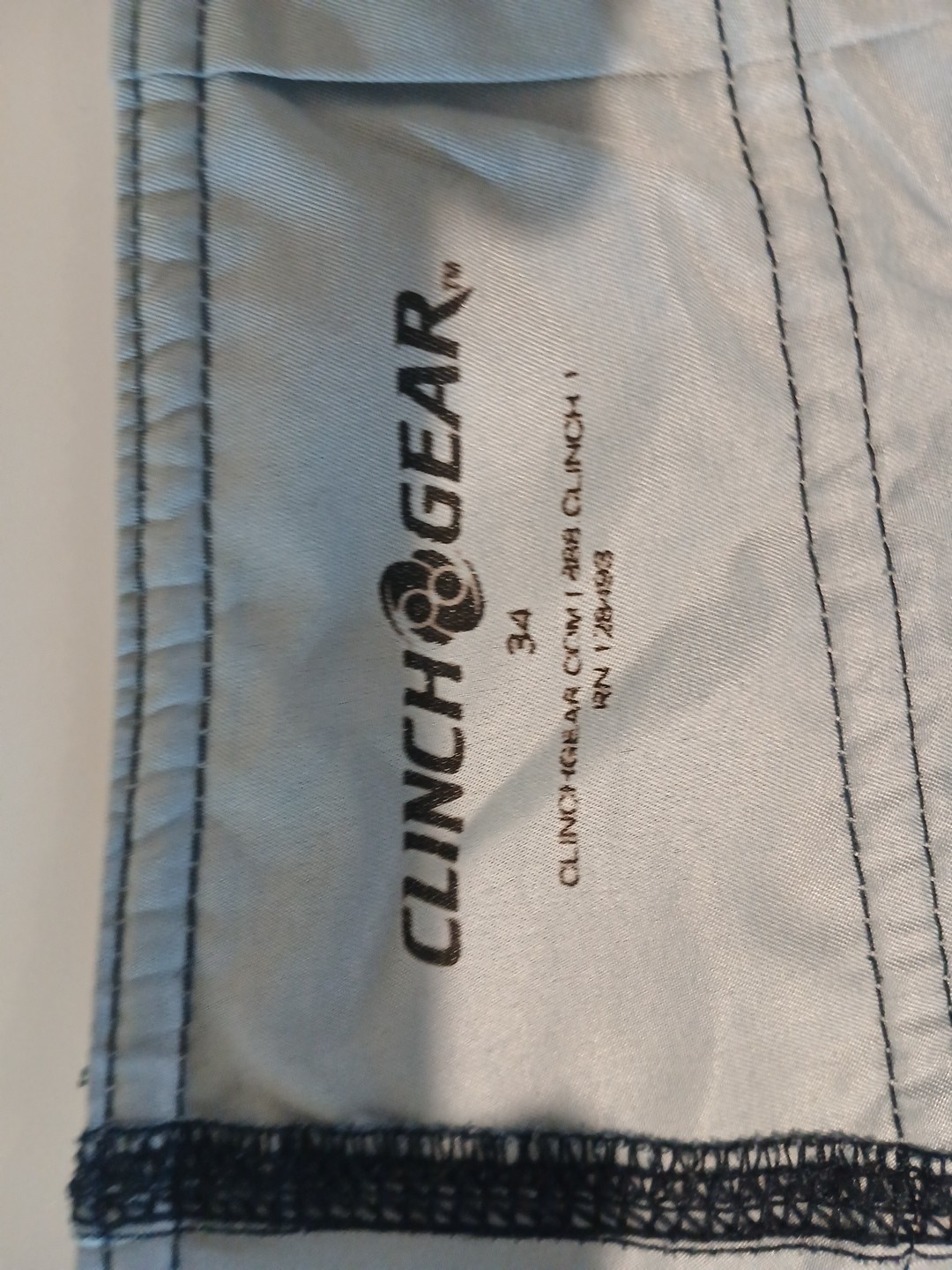 Mens Clinch Gear Fight Shorts Wrestling Team Shorts Blue Size 34