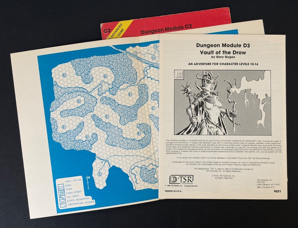 Dungeons & Dragons Advanced D&D Module A1 A4 D2 D3 TSR 1980