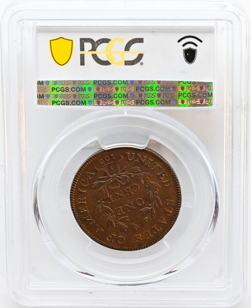 1798 DRAPED BUST 1C PCGS MS 63 BN