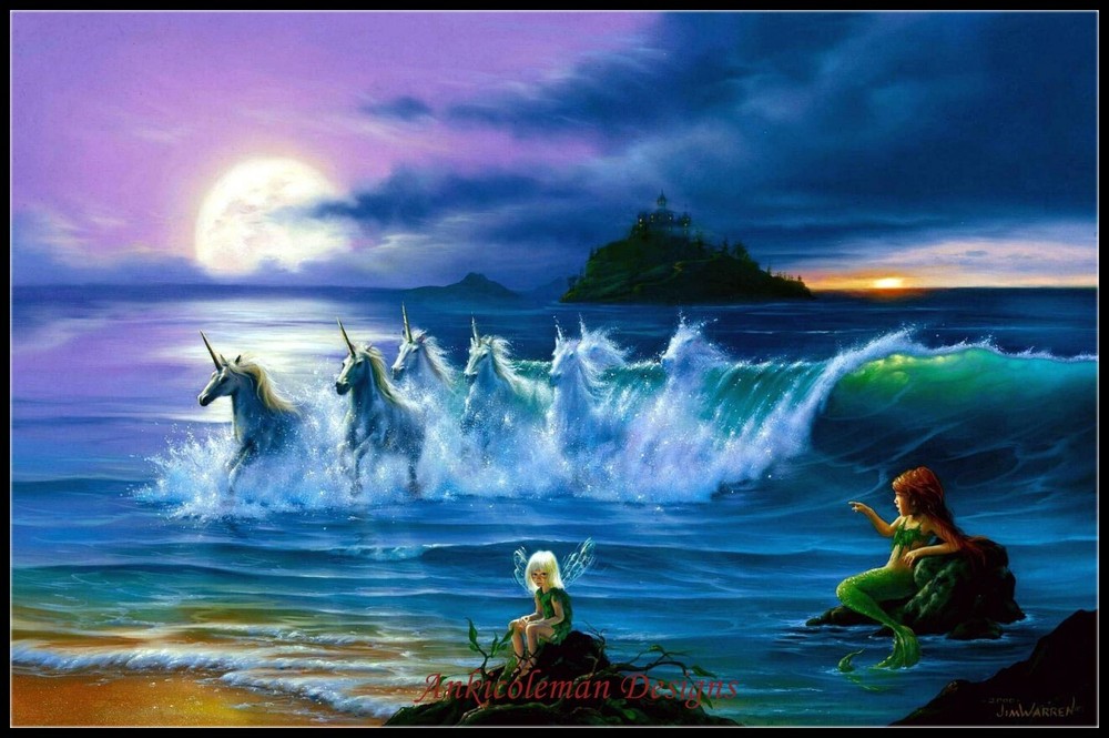 They Only Come Out at Night - Chart Counted Cross Stitch Pattern Needlework