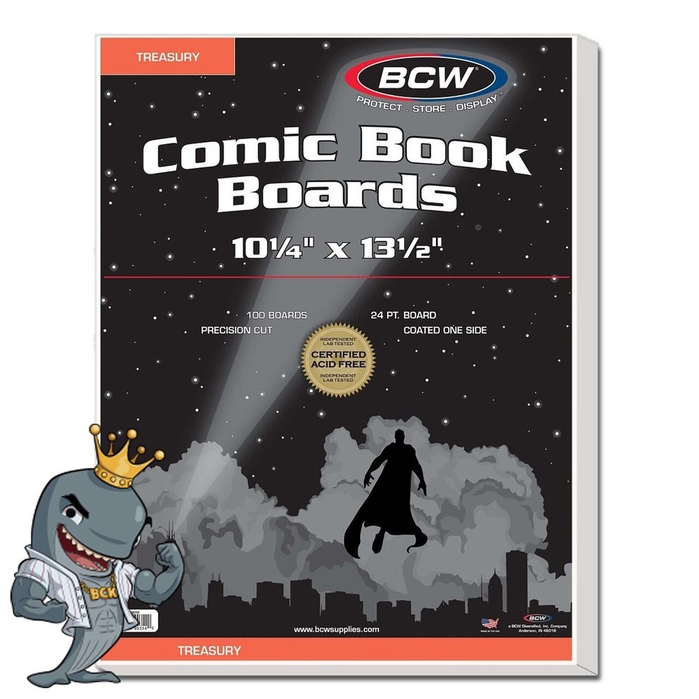 BCW Treasury Comic Backing Boards 100ct Pack FREE SHIP