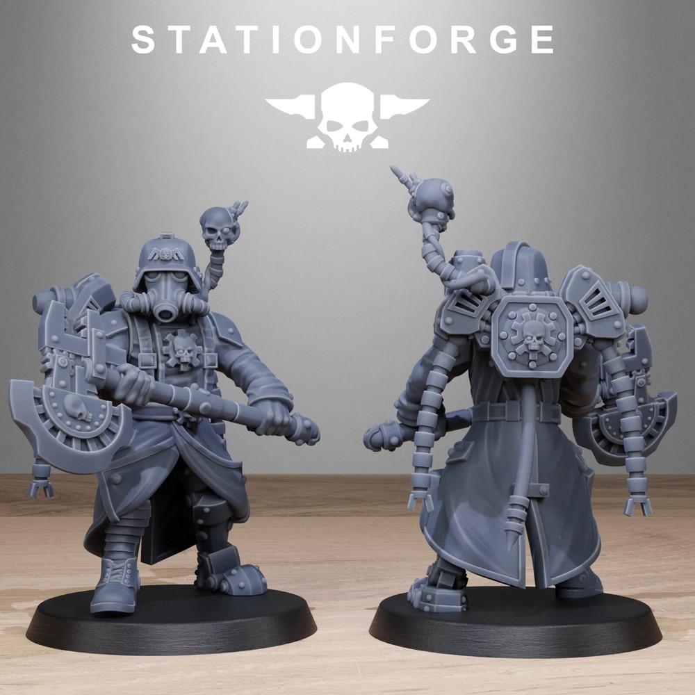 The GrimGuard Tech Engineers from Station Forge 32mm.