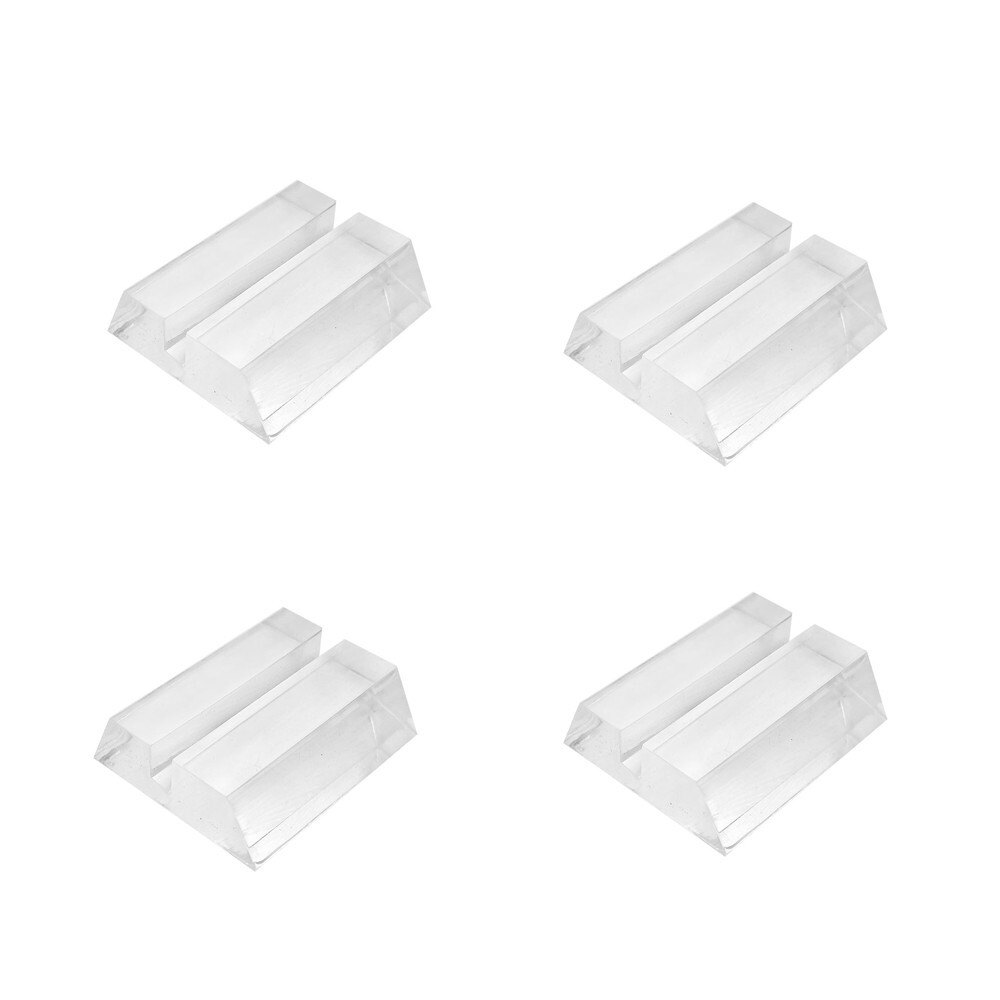 4 Pc 1-1/4" x 1" Clear Acrylic Card Ticket Holder