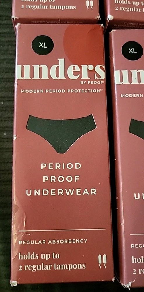 (6) Unders Period Proof Underwear ● Regular Absorbency Size XL