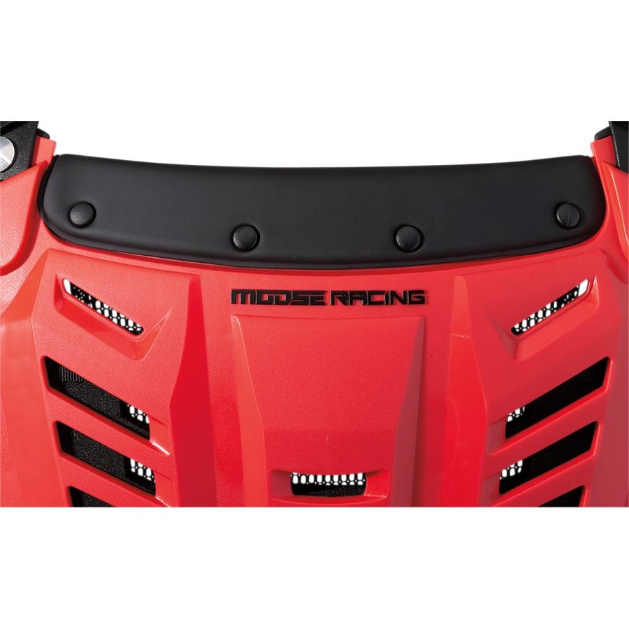 Moose Synapse Lite Pro Roost Deflector - Red/Black, Medium/Large 27010996