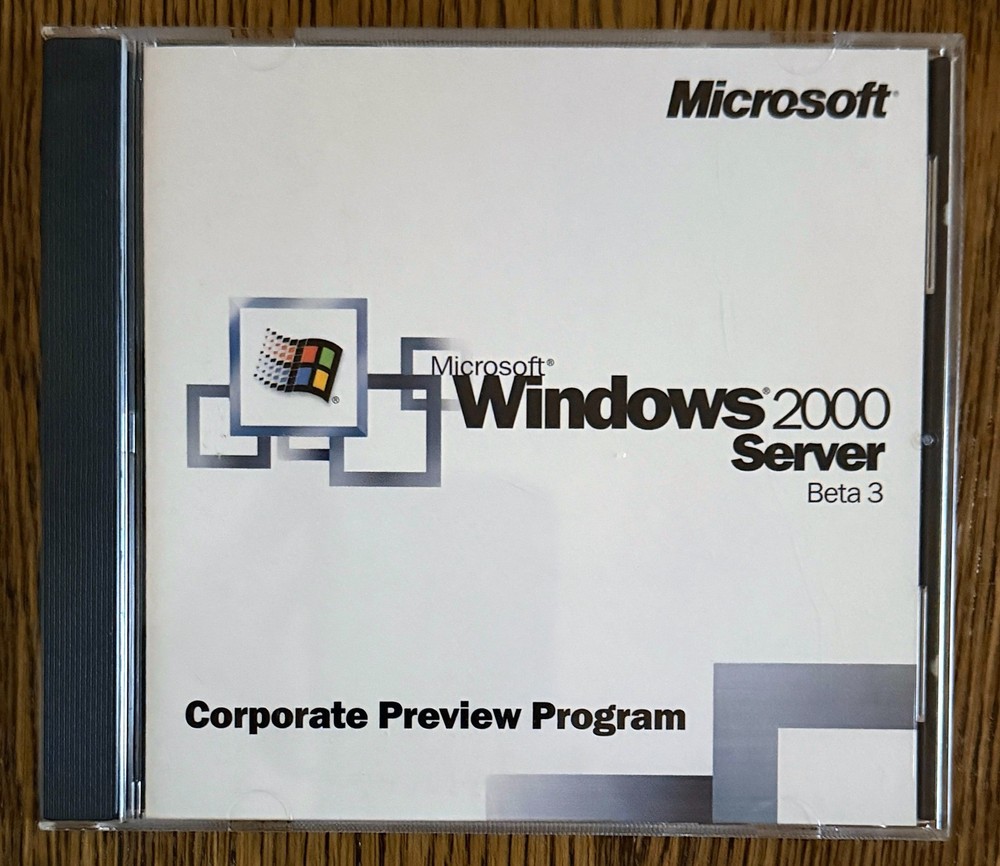 Microsoft Windows 2000 Server Beta 3 CD with Product Key