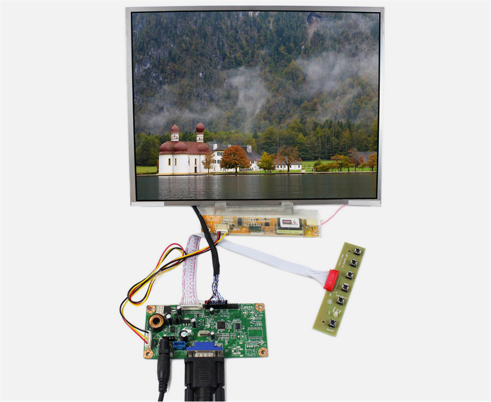 VGA LCD Controller Board With 12.1" 800*600 LCD Screen 4:3