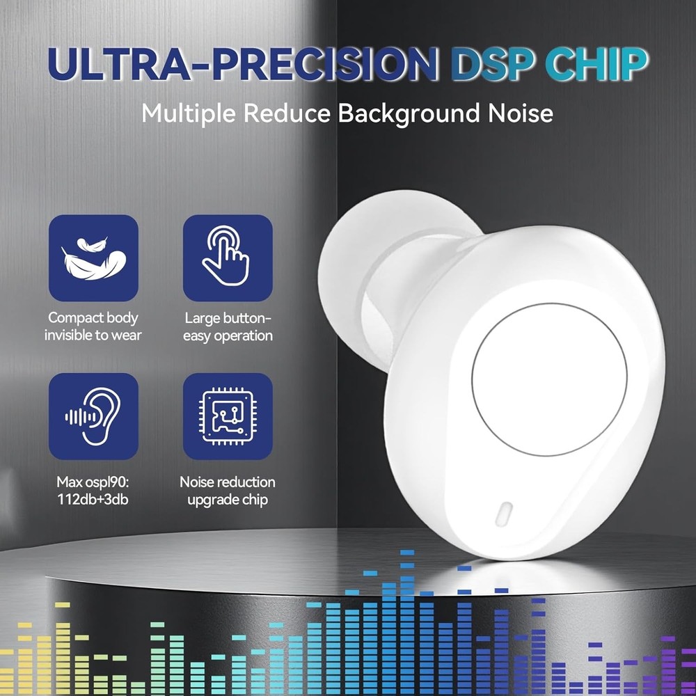 OTC Hearing Aids - Wireless, Rechargeable, Comfortable