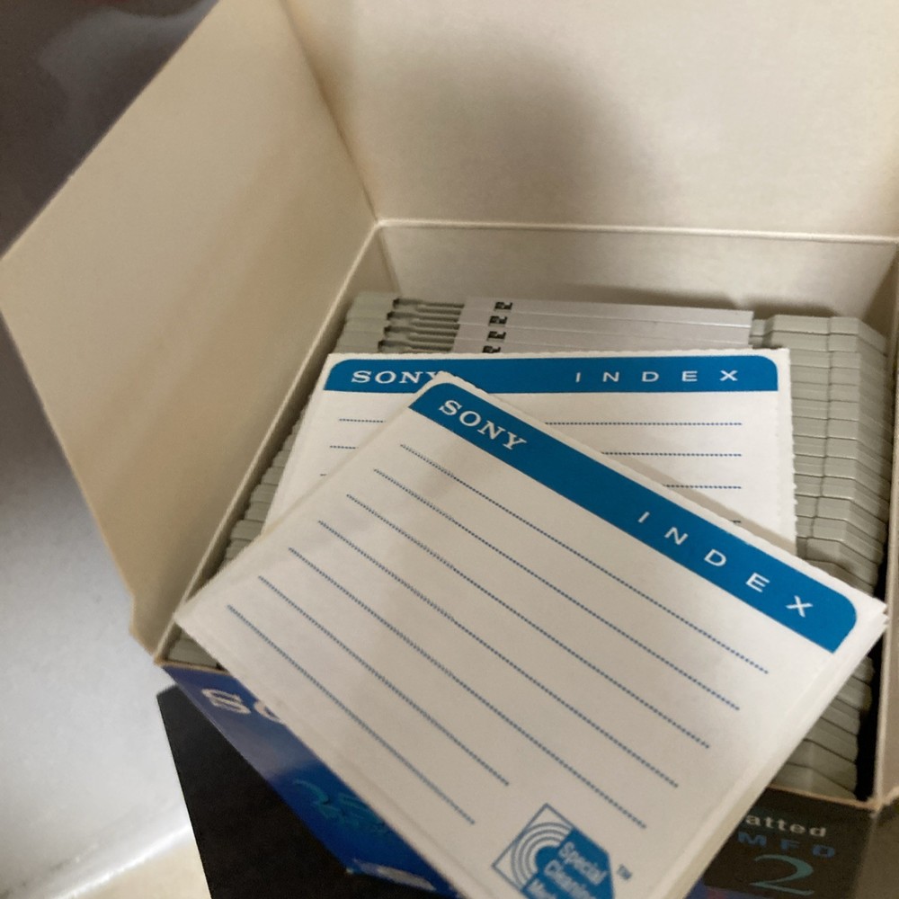 (22) Sony HD IBM Formatted MFD 2 Micro Floppy Disk Double Sided 22 Pack 2HD 3.5
