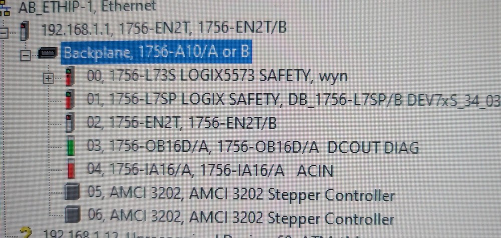 1756-L73S 10 Slot Rack - Working.