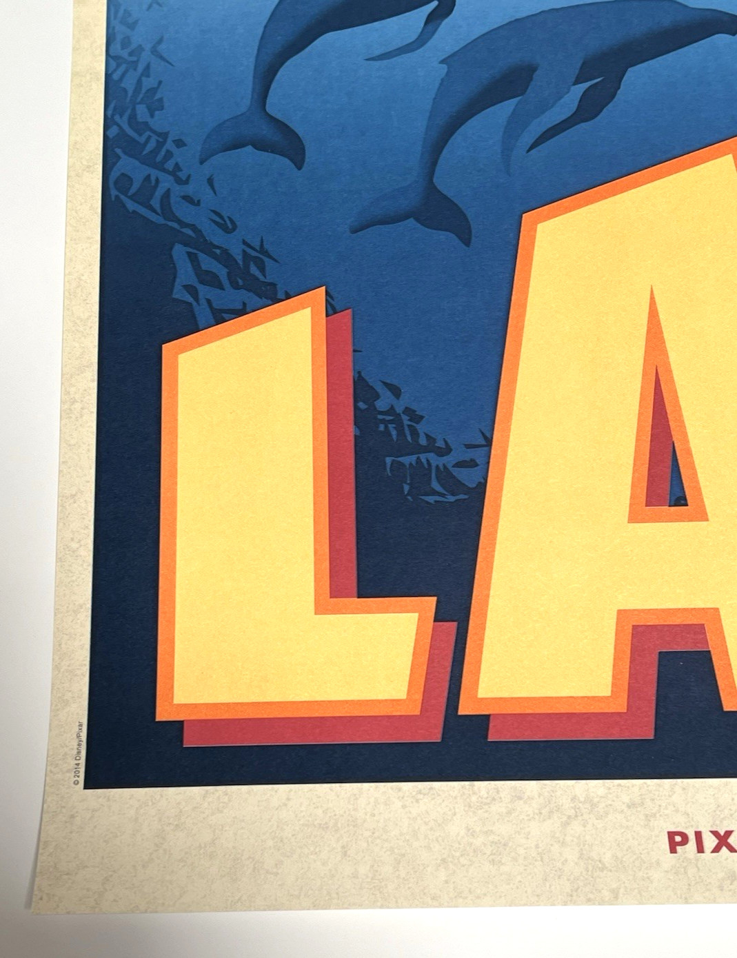 Lava Disney Pixar Short Film 2014 Original Movie Poster Volcano 17x22 Super Rare