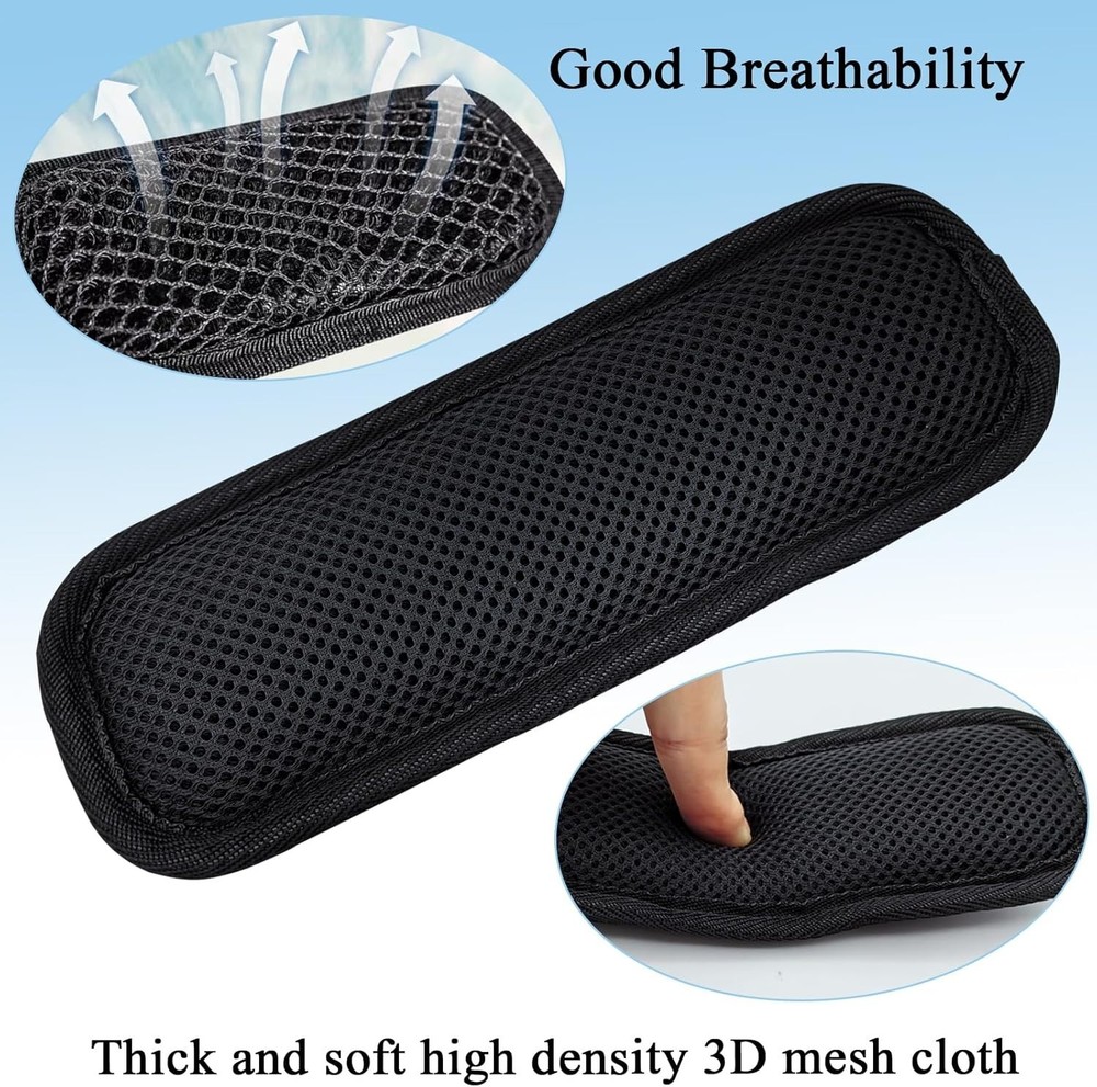 Soft Shoulder Strap Pad, Breathable & Removable Backpack Pads for black