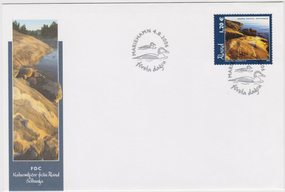 Aland FDC 2006 Landscape, Sottunga, Mint