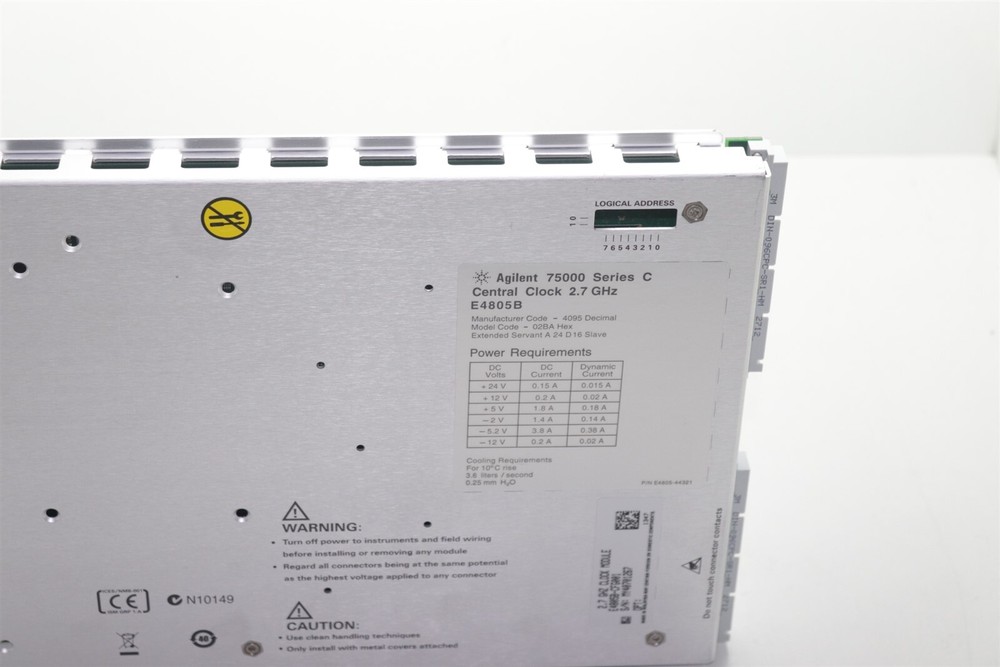 Hp Agilent E8403A VXI Mainframe E4805B Central Clock 2.7GHz Module