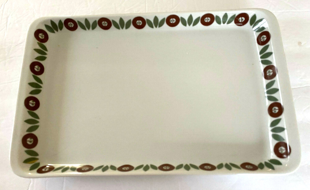 Lauffer Stack China Harvest Germany Handled Rectangle Serving Tray Platter