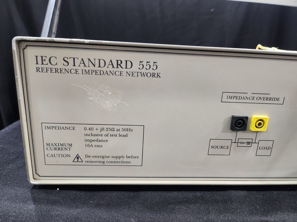 Voltech IEC Standard 555 : Reference Impedance Network