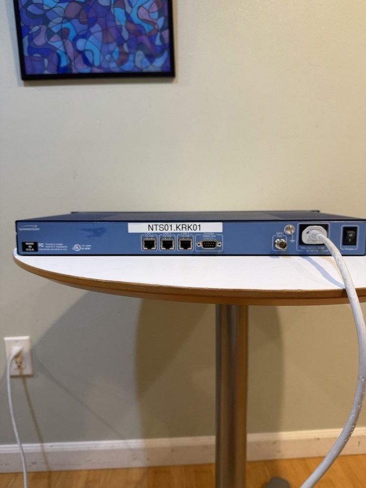 SYMMETRICOM 1520-S200 SYNCSERVER S200 NETWORK TIME SERVER