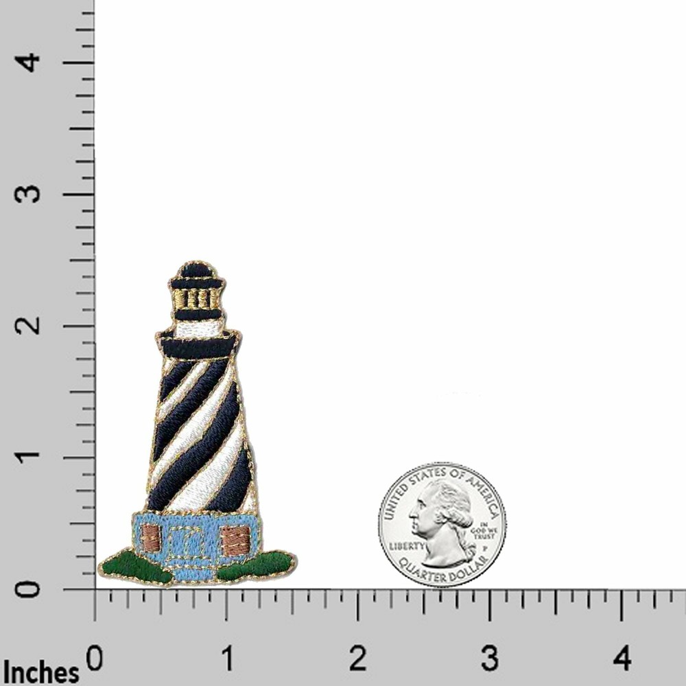 Lighthouse Patches (3-Pack) Lighthouse Embroidered Iron on Patch Appliques