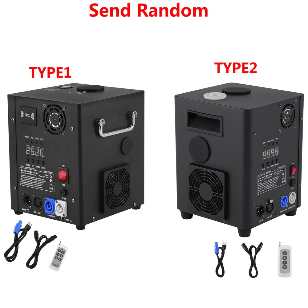 750W Cold Spark Machine DMX Firework Stage Effect DJ Disco Event