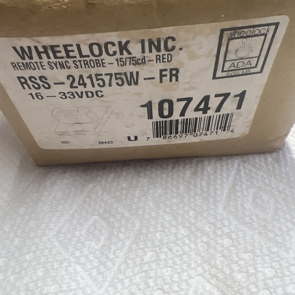 EATON RSS-241575W-FR WALL MOUNT STROBE