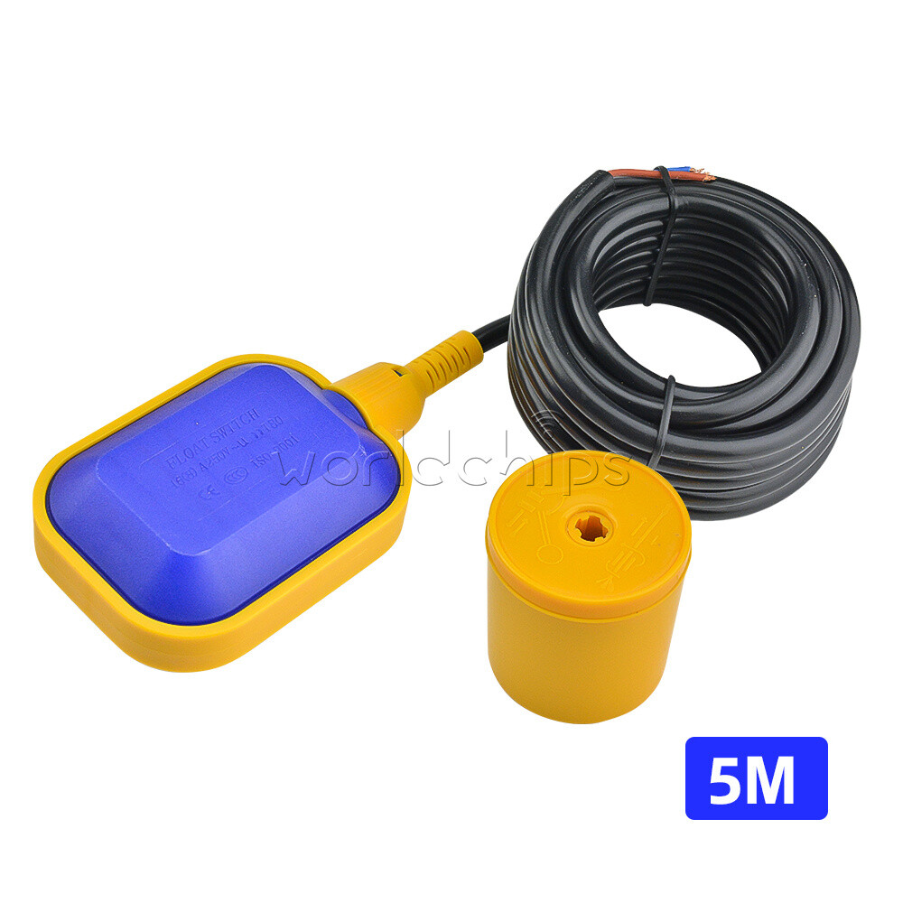 Float Switch Automatic Water Level Controller 16A with 1/2/3/4/5m Cable Sensor