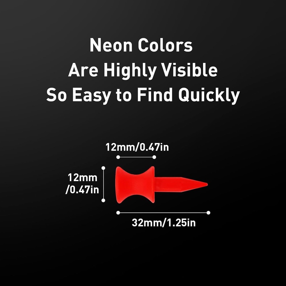 50PCS Step Down Plastic Golf Tees Height Control Reusable & Unbreakable