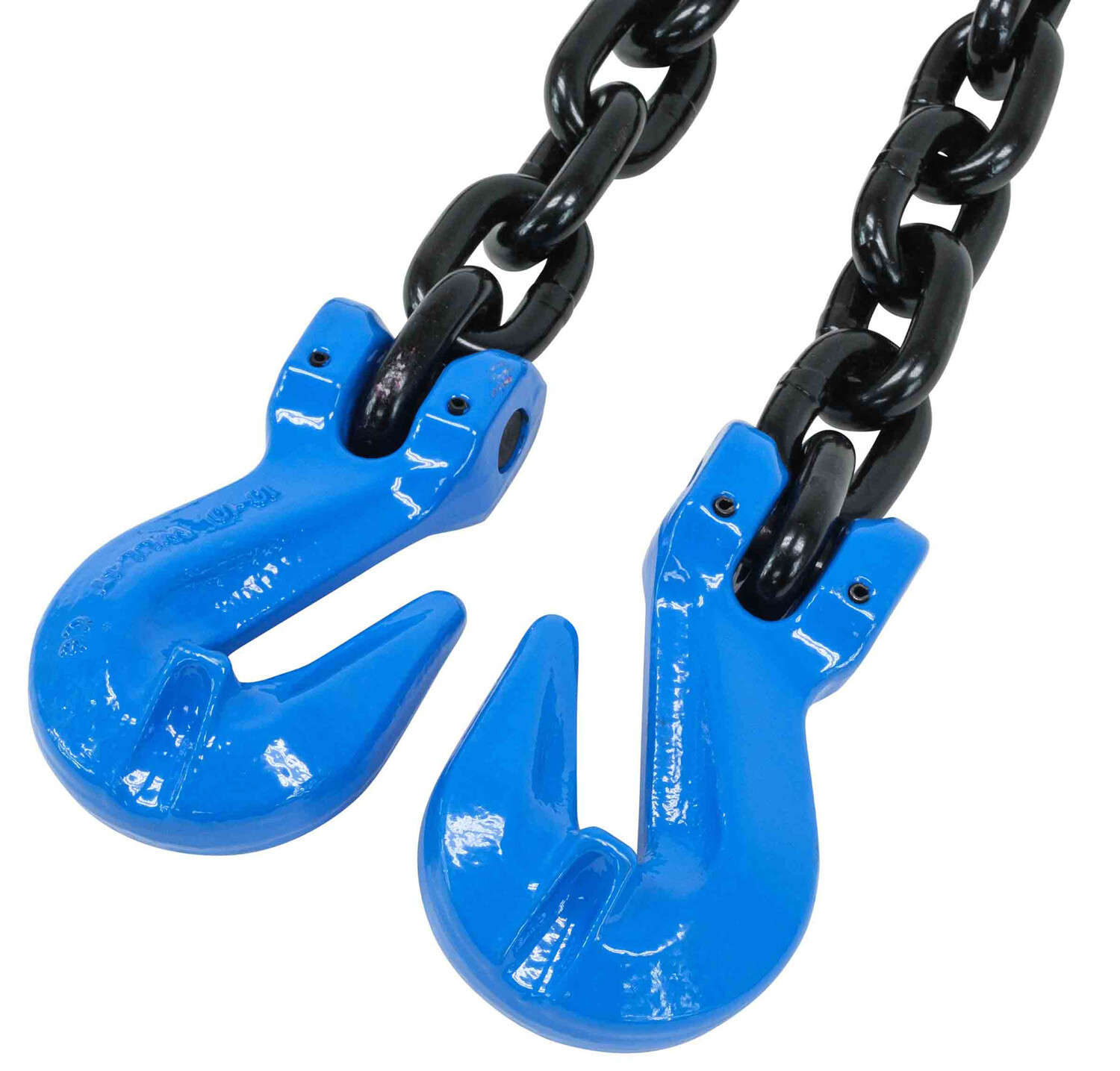 3/8" x 16' G100 High Grade Transportation Chain w/ Grab Hooks, 8800 lbs WLL