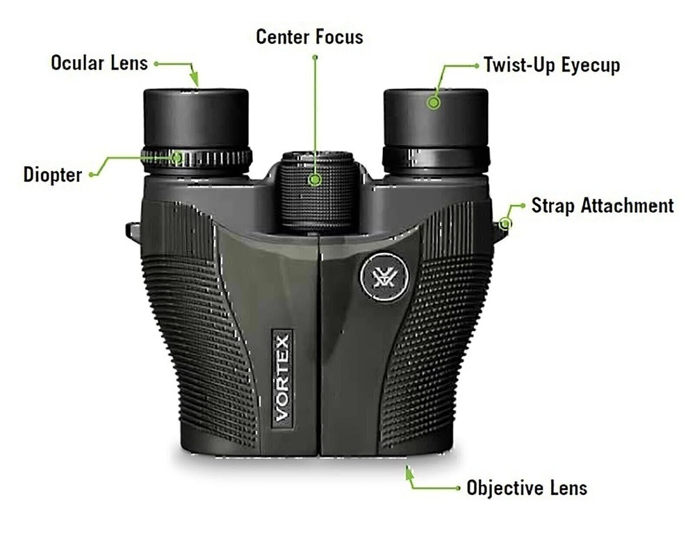 Vortex Optics Vanquish Reverse Porro Prism Binoculars - Compact, Rubber...