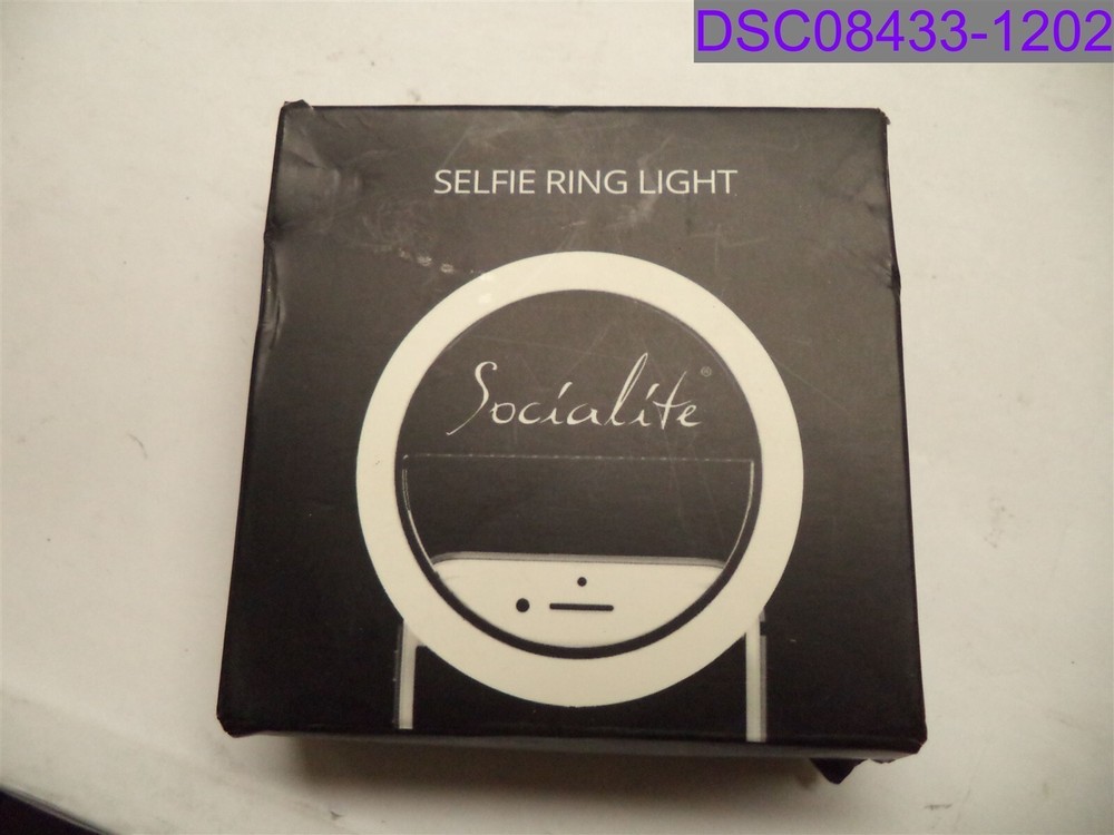 Socialite Mini LED Selfie Ring Light Black Edition