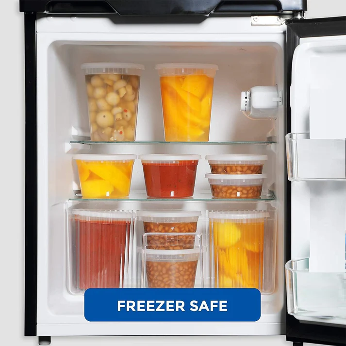 32 oz Heavy Duty Large Round Deli Food/Soup Plastic Containers w/ Lids BPA free