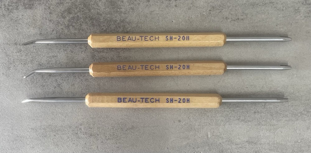 BEAU-TECH SH-20H Soldering Aid Hook & Fork Tip Electronics Tool Lot of 3
