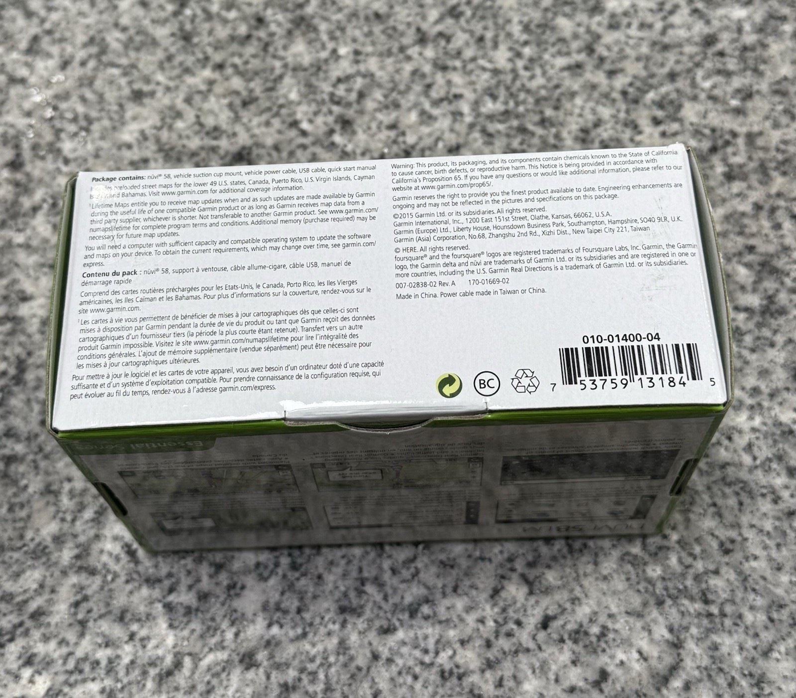 Garmin NUVI 58LM Automotive Mountable 5-inch GPS Navigator FAST SHIPPING