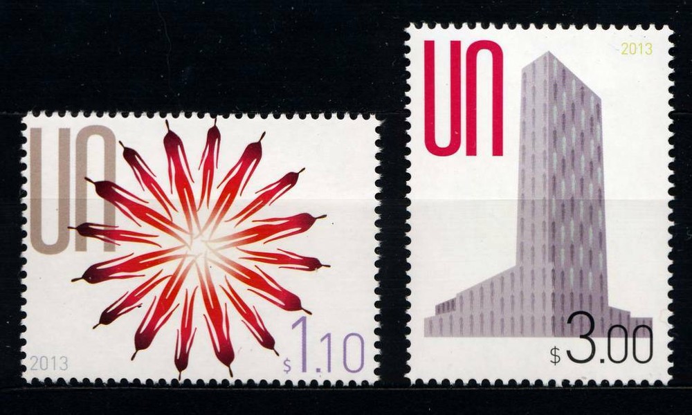 UN - New York . 2013 Definitive Stamps . Mint Never Hinged