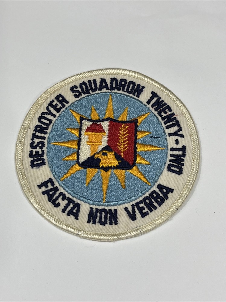 Destroyer Squadron 22 Patch Facta Non Verba
