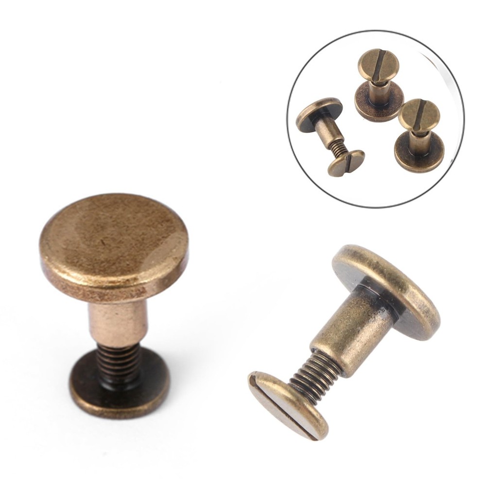 Rivets, 20 Pieces Flat Head, Copper, Brass, Screws, Nuts, Nails, Rivets...