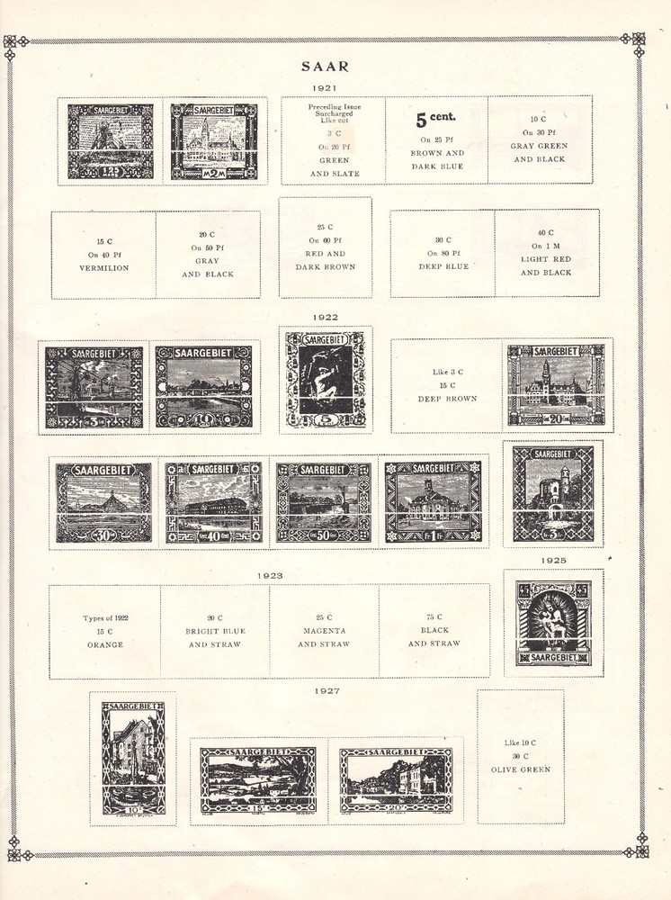 SAAR - ALBUM PAGES - FIRST ISSUE THROUGH 1959 - LOOK