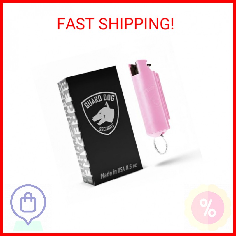 GUARD DOG SECURITY Quick Action Pepper Spray, Maximum Strength, 16-ft Range, Bel