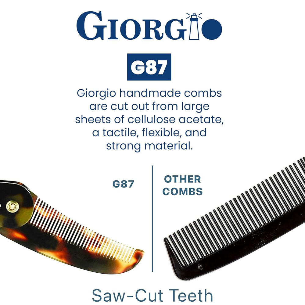 4.5 Inch Mustache and Beard Comb for Men, Handmade