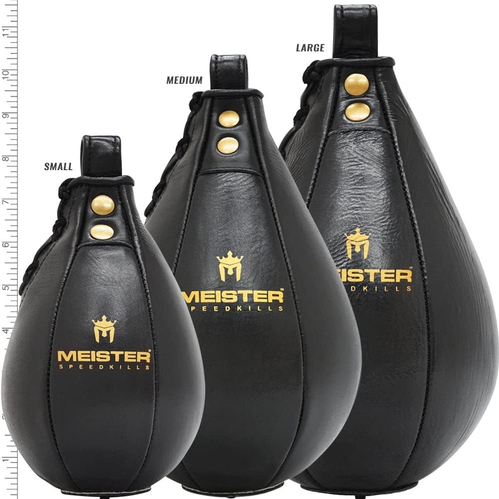 SpeedKills Black Medium Speed Bag - Enhanced Performance with Latex Bladder