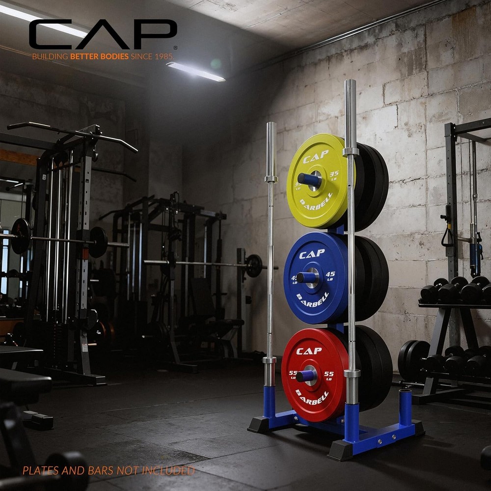 CAP Barbell Olympic Bumper Plate Tree Rack