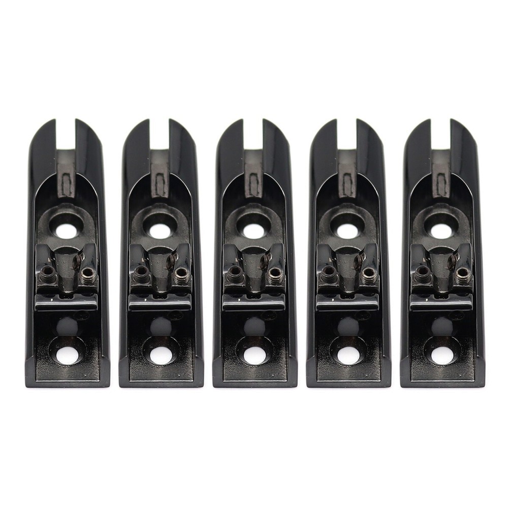 5 Strings Bass Bridge Individual Bridge Tailpiece Single String Bridge Black
