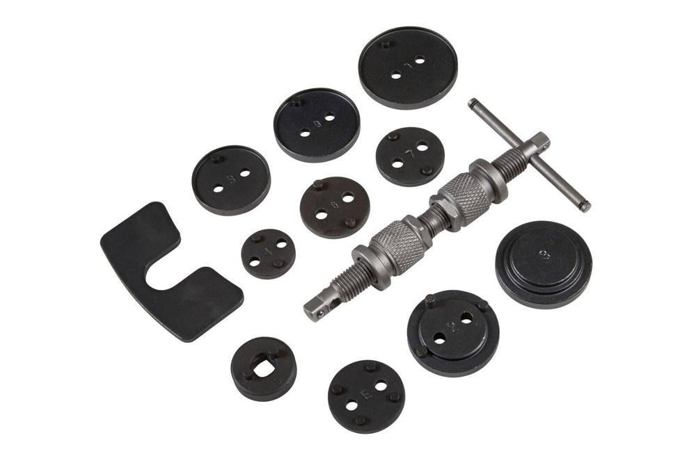 BlueSpot Tools Brake Piston Wind Back Tool Set Universal 12-Piece Left & Right