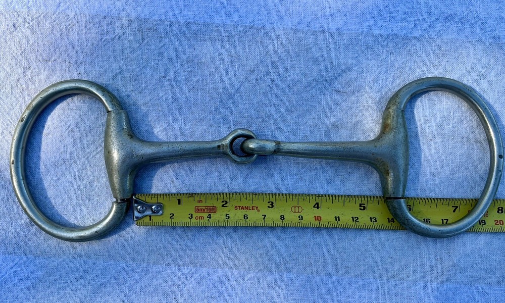 Used Brass Eggbutt Snaffle Bit