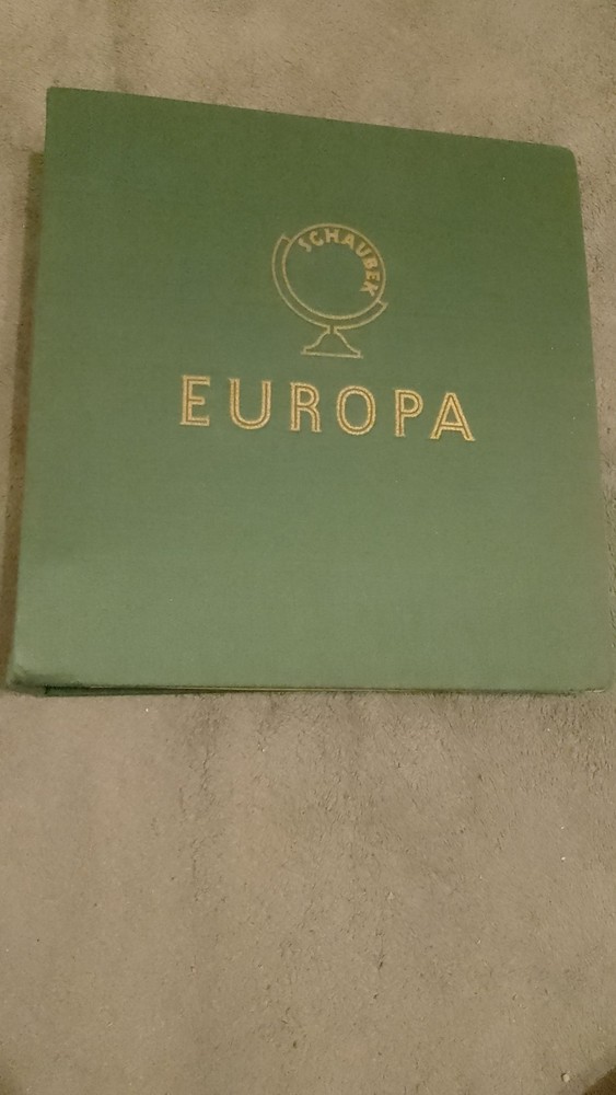 Old Stamp Albums Two Empty In Cardboard Slip Cases
