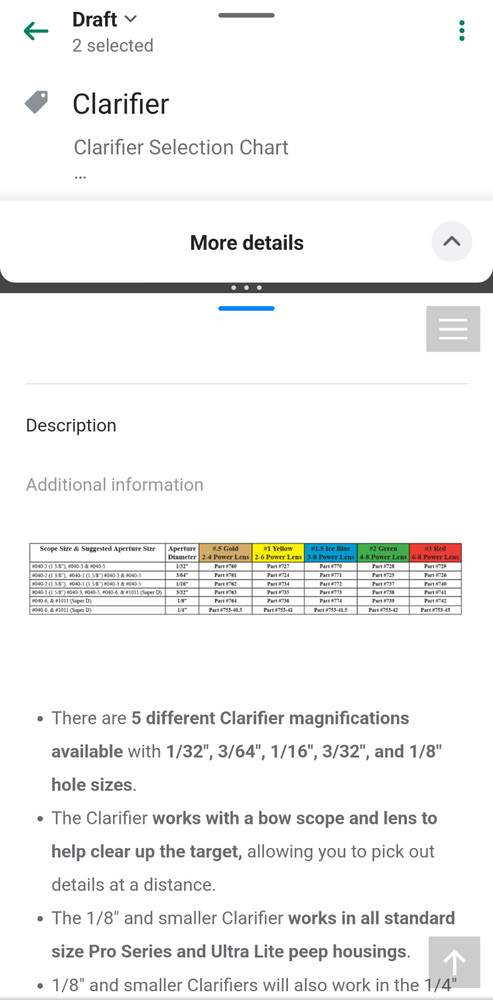 Specialty Archery Clarifier