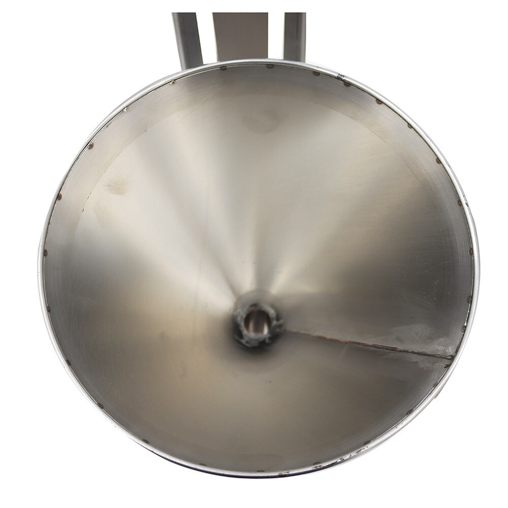 Stainless 4cm Feeding Hopper with Support Stand Lifting platform Height Adjust