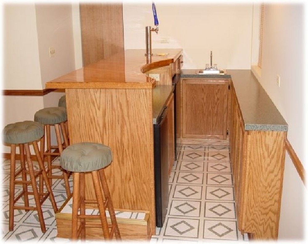 Frameless Straight Home Bar Plans
