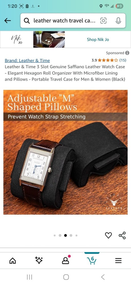 Leather & time Watch travelcase
