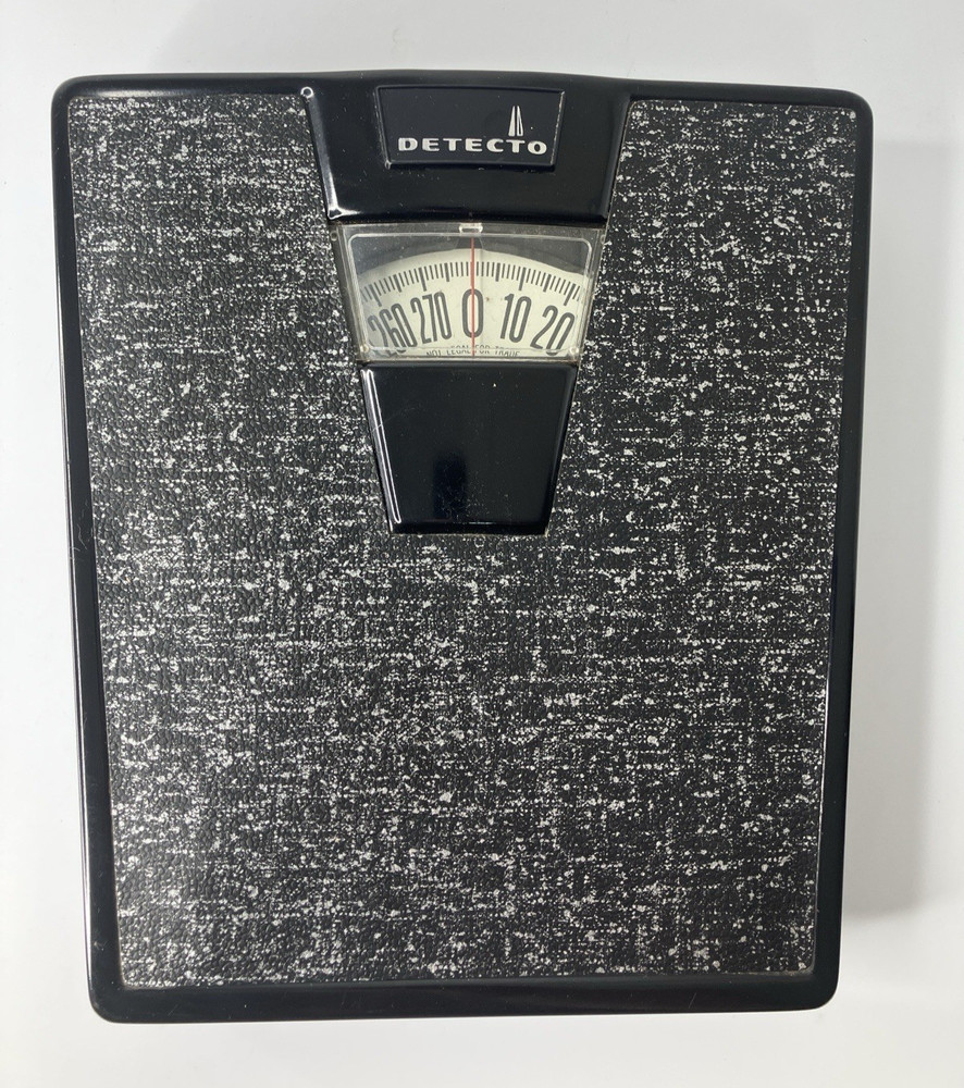 Vintage Detecto Bathroom Scale Black Metal